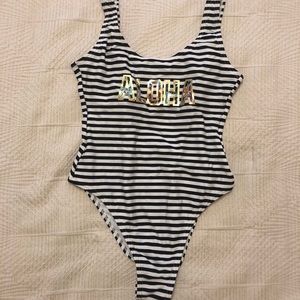 Aloha one piece bathing suit